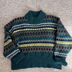 Oversized Wool Nordic Sweater